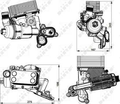 NRF 31751 - Корпус, масляний фільтр autocars.com.ua