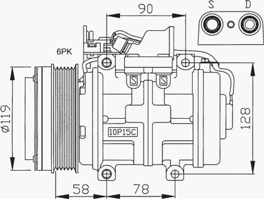 NRF 32039 - Компрессор кондиционера autodnr.net