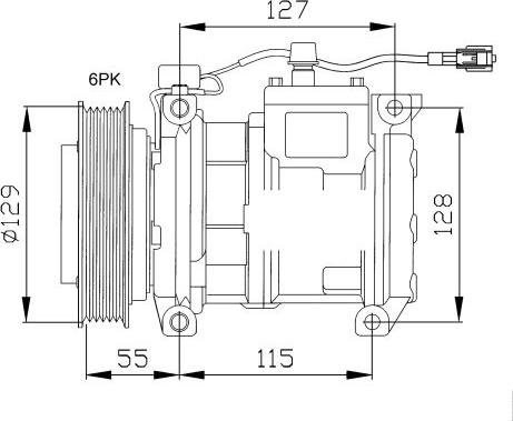 NRF 32093 - Компресор, кондиціонер autocars.com.ua