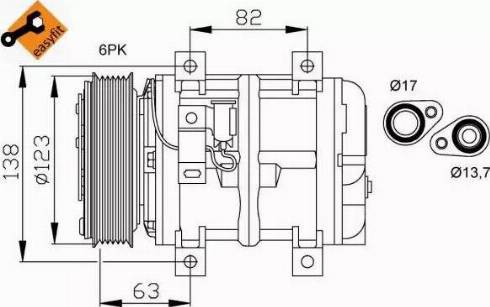 NRF 32112G - Компрессор кондиционера avtokuzovplus.com.ua