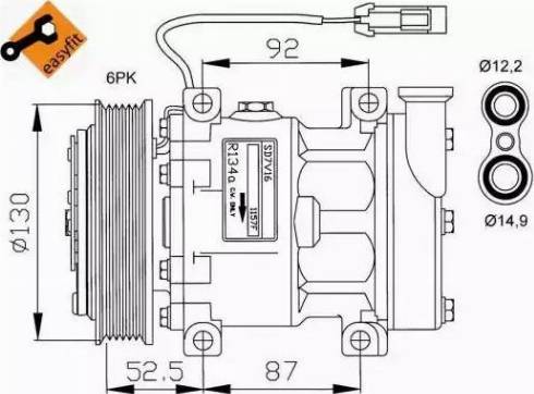 NRF 32113G - Компресор, кондиціонер autocars.com.ua