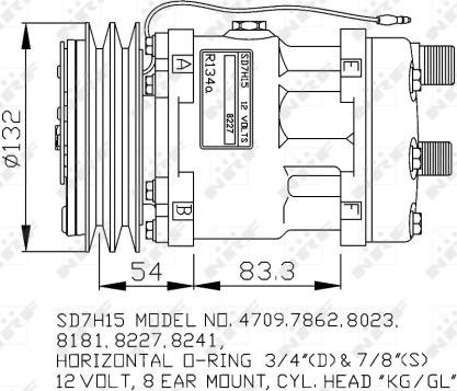 NRF 32131G - Компресор, кондиціонер autocars.com.ua