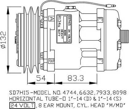 NRF 32135G - Компресор, кондиціонер autocars.com.ua