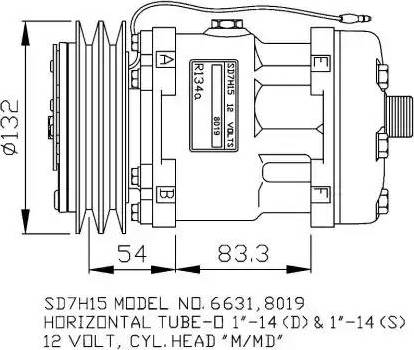 NRF 32138G - Компрессор кондиционера avtokuzovplus.com.ua