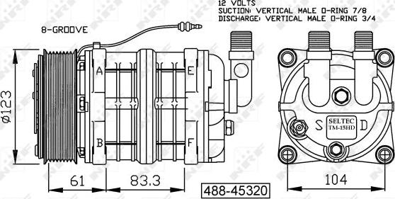 NRF 32160G - Компресор, кондиціонер autocars.com.ua