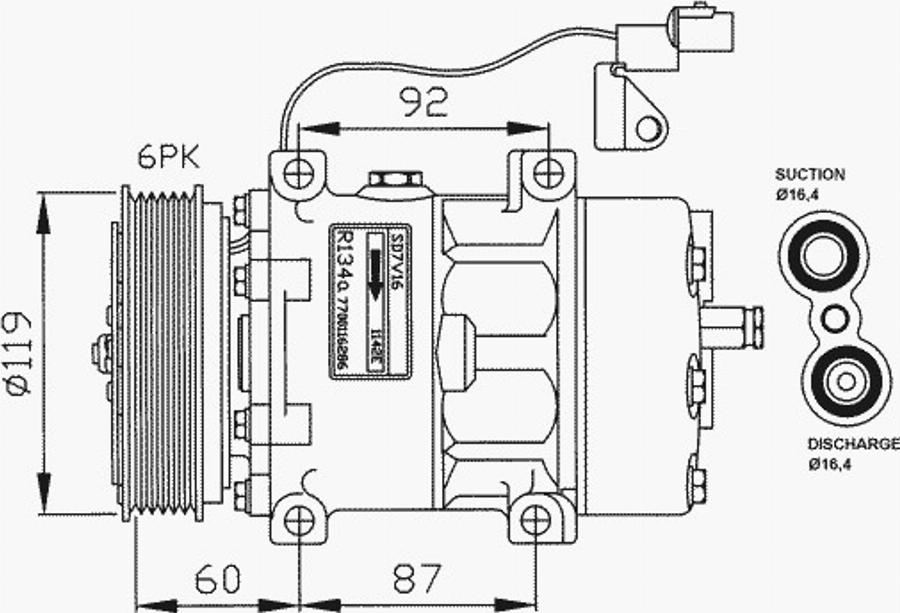 NRF 32210 - Компрессор кондиционера autodnr.net