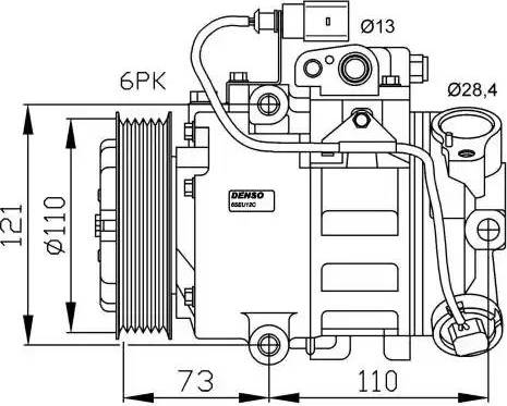 NRF 32225G - Компрессор кондиционера avtokuzovplus.com.ua