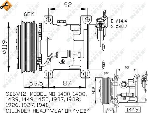 NRF 32227 - Компрессор кондиционера autodnr.net