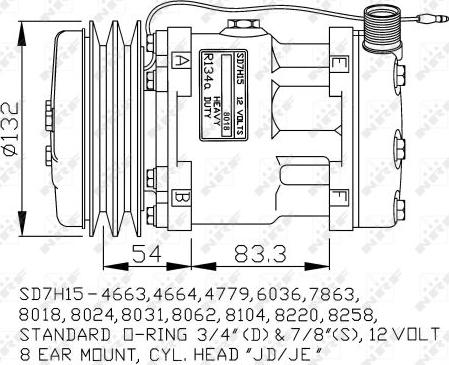 NRF 32238G - Компресор, кондиціонер autocars.com.ua