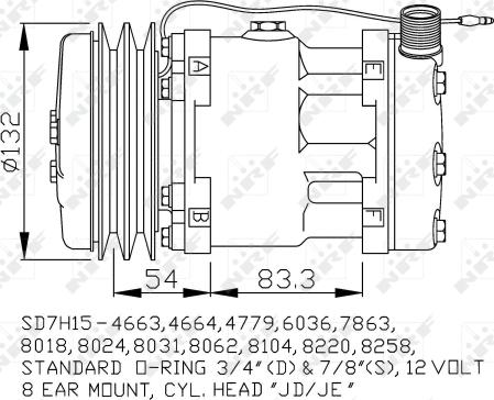 NRF 32238 - Компресор, кондиціонер autocars.com.ua