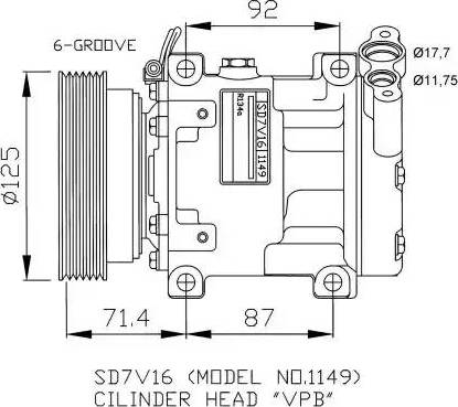 NRF 32267G - Компрессор кондиционера autodnr.net