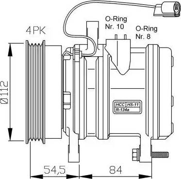 NRF 32368 - Компресор, кондиціонер autocars.com.ua