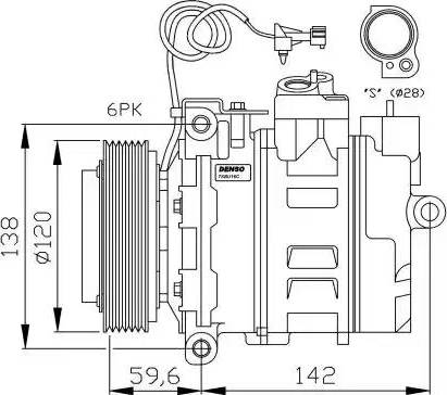 NRF 32377G - Компрессор кондиционера autodnr.net