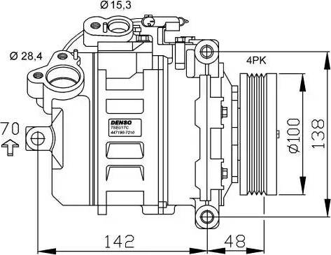 NRF 32433G - Компрессор кондиционера avtokuzovplus.com.ua