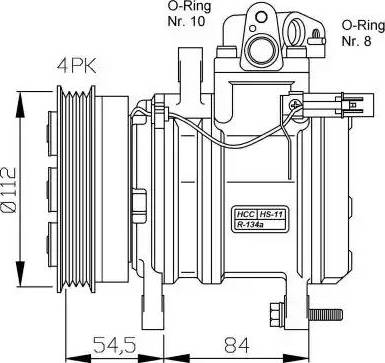 NRF 32439G - Компрессор кондиционера avtokuzovplus.com.ua