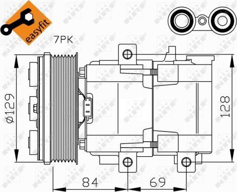 NRF 32447 - Компресор autocars.com.ua