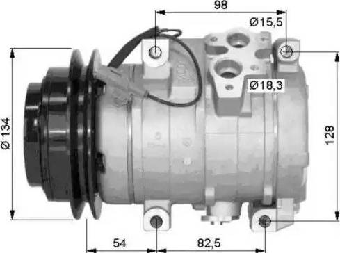 NRF 32458G - Компрессор кондиционера avtokuzovplus.com.ua