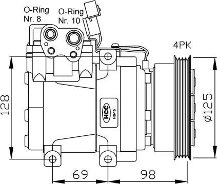 NRF 32471G - Компресор, кондиціонер autocars.com.ua