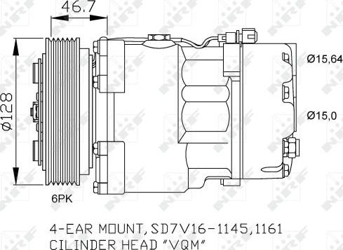 NRF 32489 - Компрессор кондиционера avtokuzovplus.com.ua