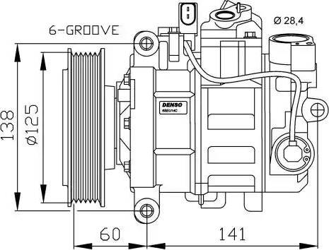 NRF 32512G - Компресор, кондиціонер autocars.com.ua