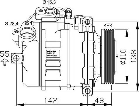 NRF 32531G - Компресор, кондиціонер autocars.com.ua