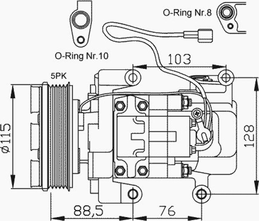 NRF 32681 - Компрессор кондиционера avtokuzovplus.com.ua