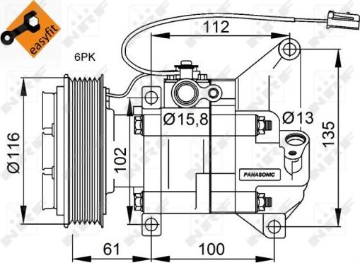 NRF 32687G - Компресор, кондиціонер autocars.com.ua