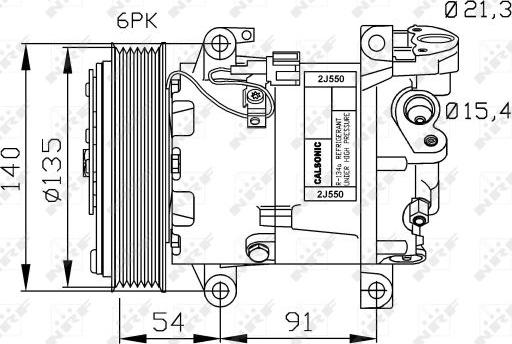 NRF 32690G - Компрессор кондиционера avtokuzovplus.com.ua