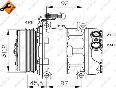 NRF 32701 - компресор autocars.com.ua