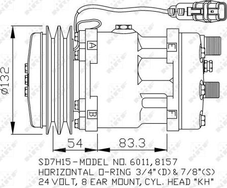 NRF 32708 - Компрессор кондиционера autodnr.net