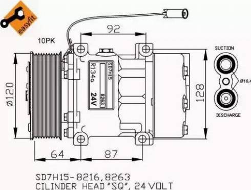 NRF 32709G - Компресор, кондиціонер autocars.com.ua