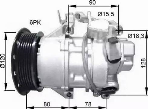 NRF 32740G - Компресор, кондиціонер autocars.com.ua