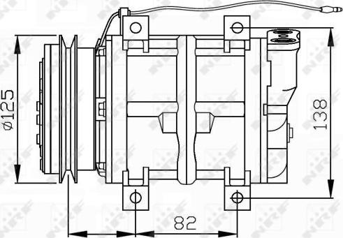 NRF 32745G - Компресор, кондиціонер autocars.com.ua