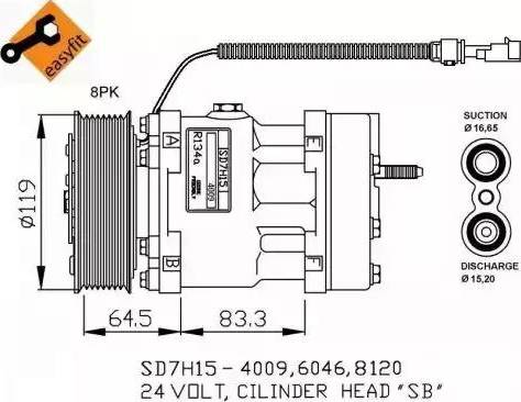 NRF 32750G - Компрессор кондиционера autodnr.net