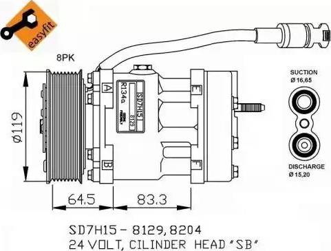 NRF 32751G - Компресор, кондиціонер autocars.com.ua