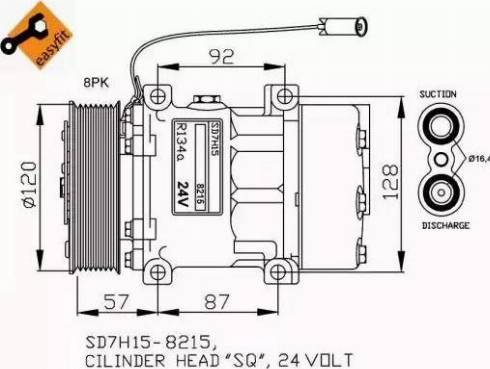 NRF 32752G - Компрессор кондиционера avtokuzovplus.com.ua