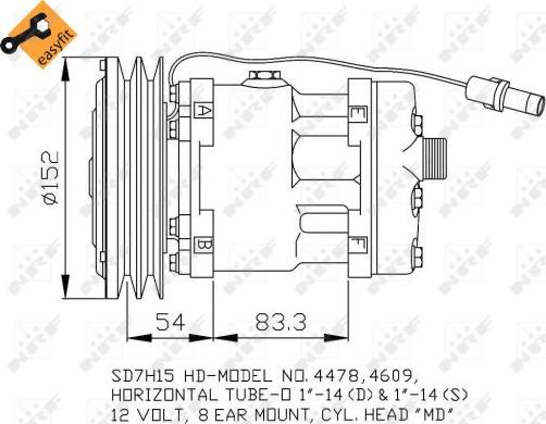 NRF 32756 - Компрессор кондиционера autodnr.net