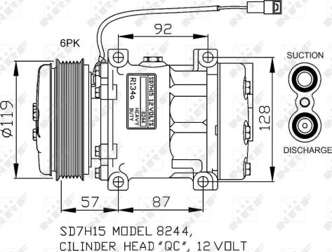 NRF 32771G - Компрессор кондиционера autodnr.net