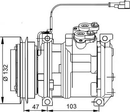 NRF 32823G - Компресор, кондиціонер autocars.com.ua