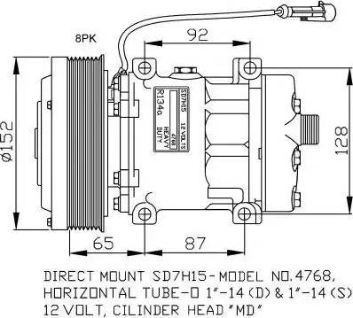 NRF 32877G - Компрессор кондиционера autodnr.net