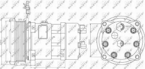 NRF 32884G - Компресор, кондиціонер autocars.com.ua