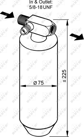 NRF 33079 - Осушувач, кондиціонер autocars.com.ua