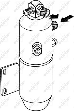 NRF 33098 - Осушувач, кондиціонер autocars.com.ua