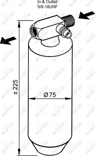 NRF 33113 - Осушувач, кондиціонер autocars.com.ua