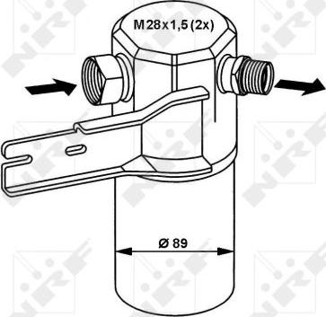 NRF 33132 - Осушувач, кондиціонер autocars.com.ua