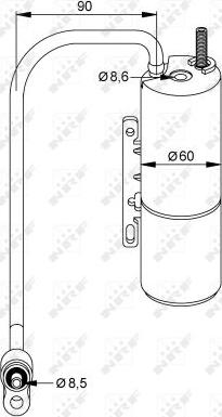 NRF 33202 - Осушувач, кондиціонер autocars.com.ua