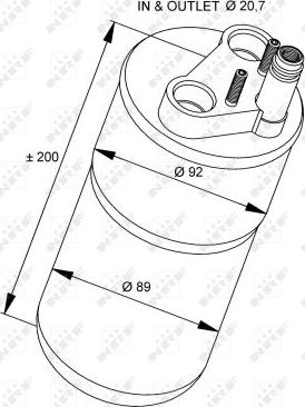 NRF 33216 - Осушитель, кондиционер avtokuzovplus.com.ua