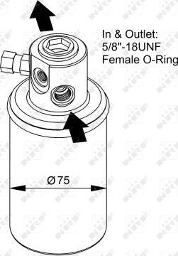 NRF 33231 - Осушитель, кондиционер avtokuzovplus.com.ua