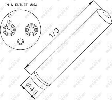 NRF 33285 - Осушитель, кондиционер autodnr.net