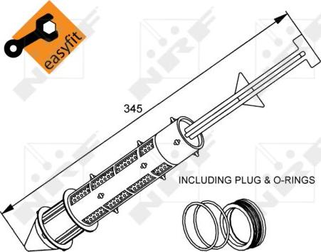 NRF 33299 - Осушувач, кондиціонер autocars.com.ua